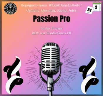 Affiche promotionnelle pour les réseaux sociaux du Studio GACO